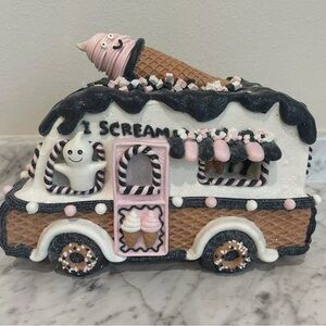 I Scream Ice cream Truck Gingerbread Pink Ghost Halloween LED Light Up
